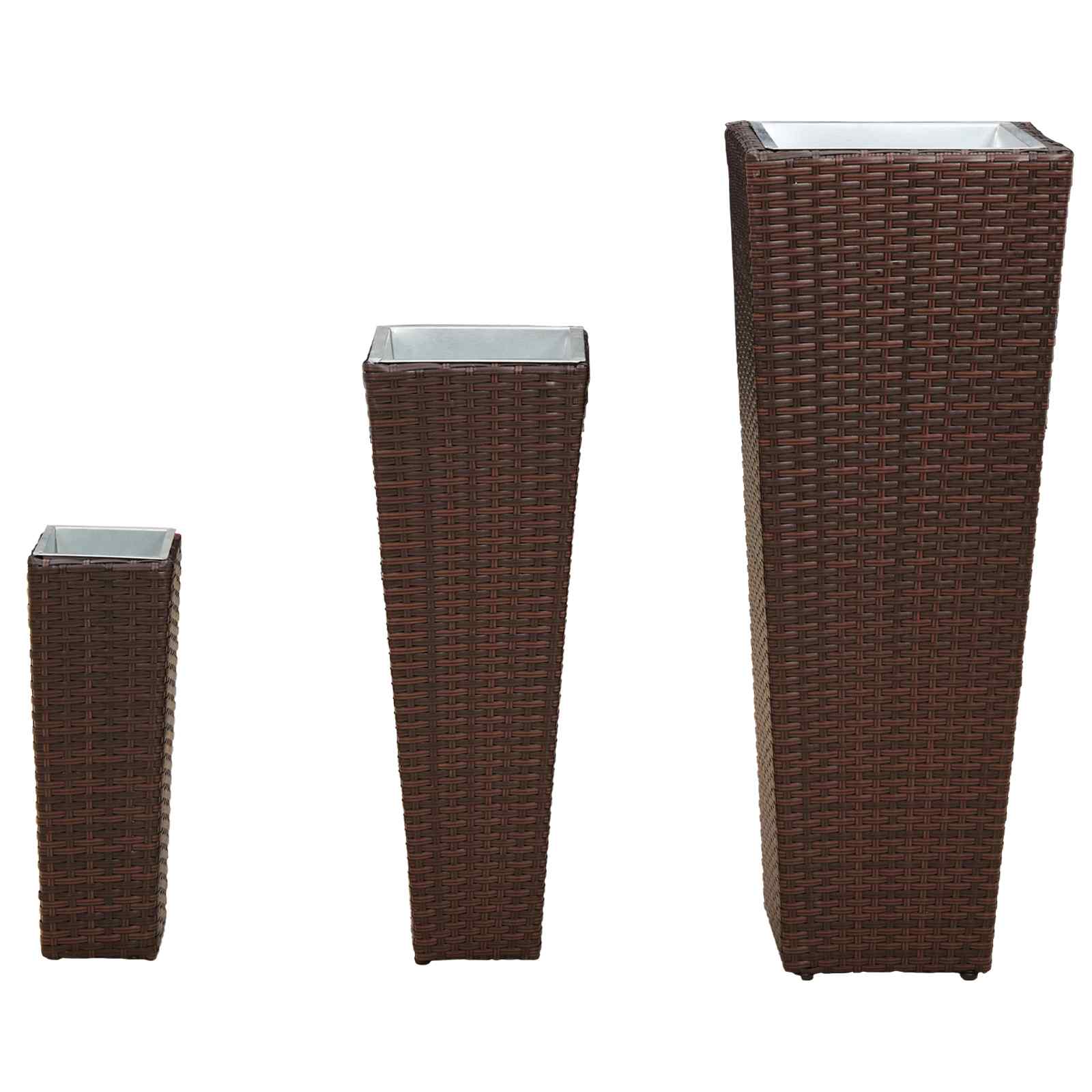 vidaXL Zestaw na świeżym powietrzu 3 pcs Metal