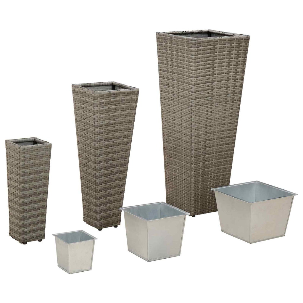 vidaXL Zestaw na świeżym powietrzu 3 pcs Metal