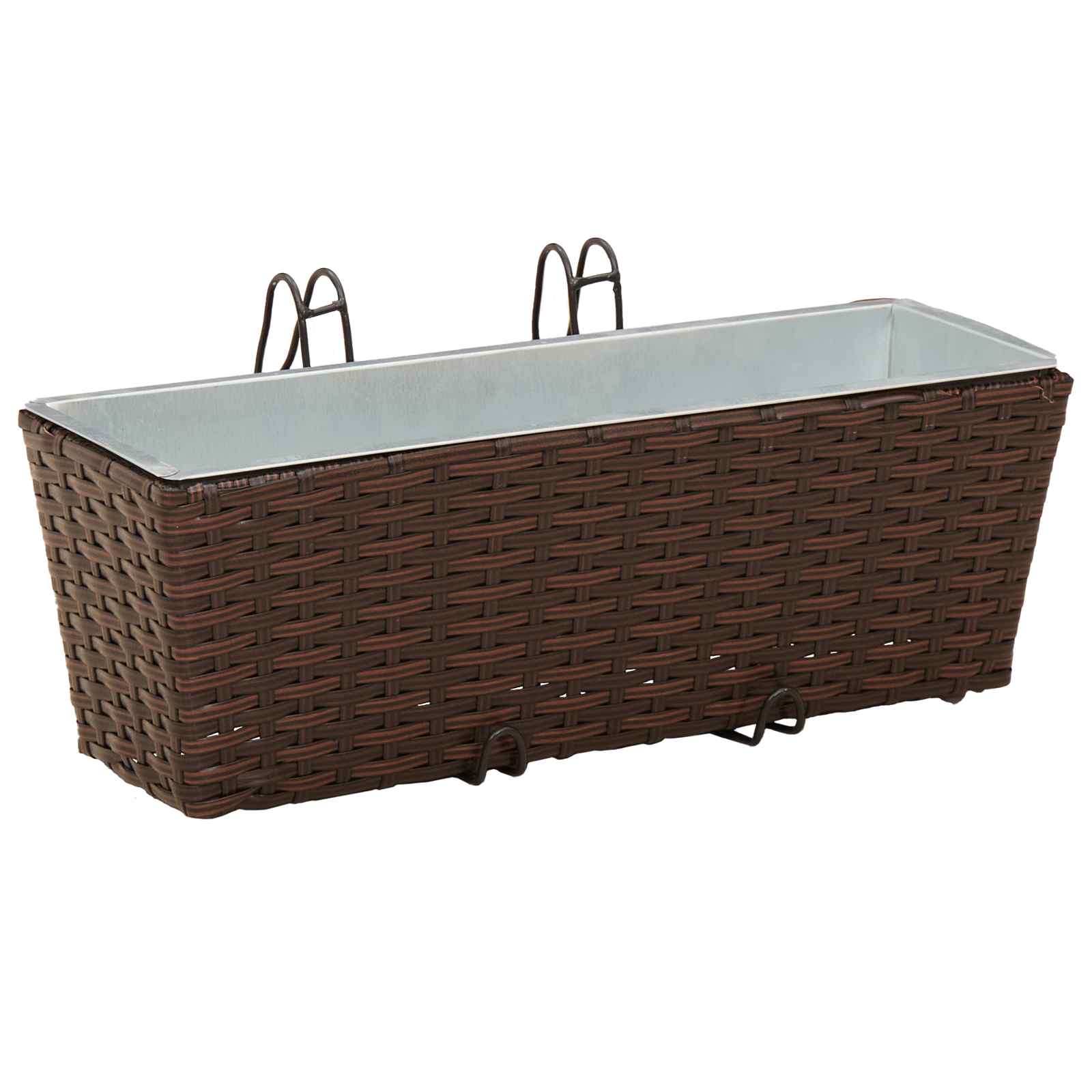 vidaXL Balustrada 2 pcs 50 x 17 x 17 cm Metal