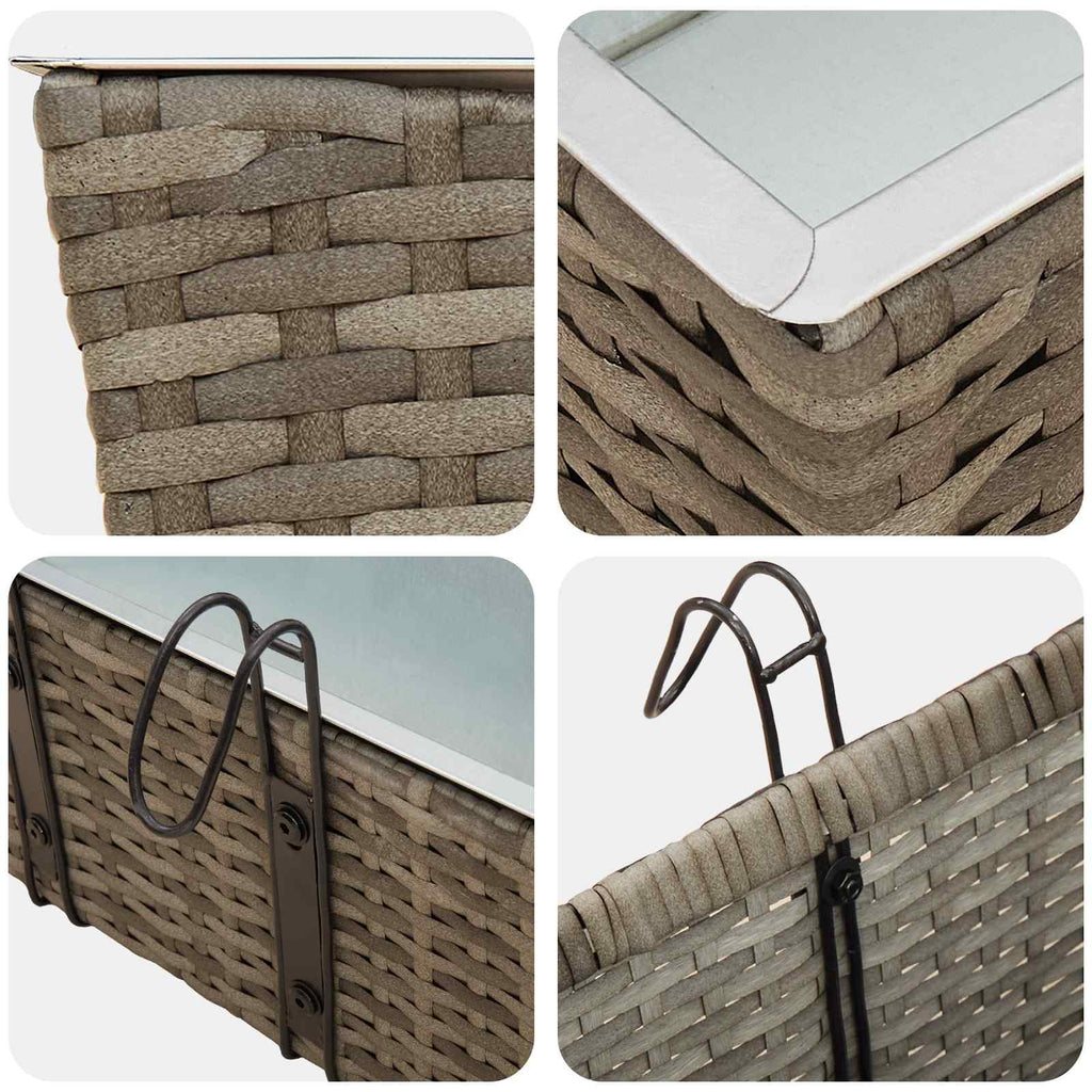 vidaXL Balustrada 2 pcs 50 x 17 x 17 cm Metal