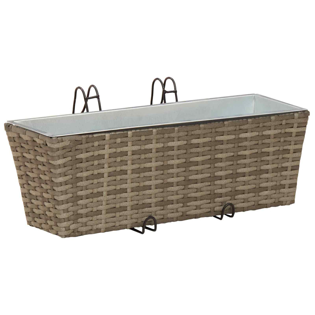 vidaXL Balustrada 2 pcs 50 x 17 x 17 cm Metal