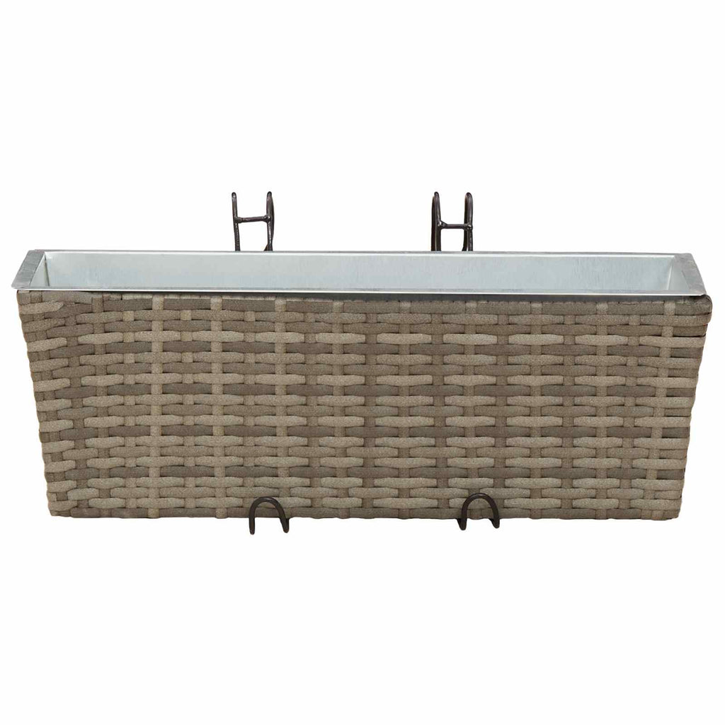 vidaXL Balustrada 2 pcs 50 x 17 x 17 cm Metal