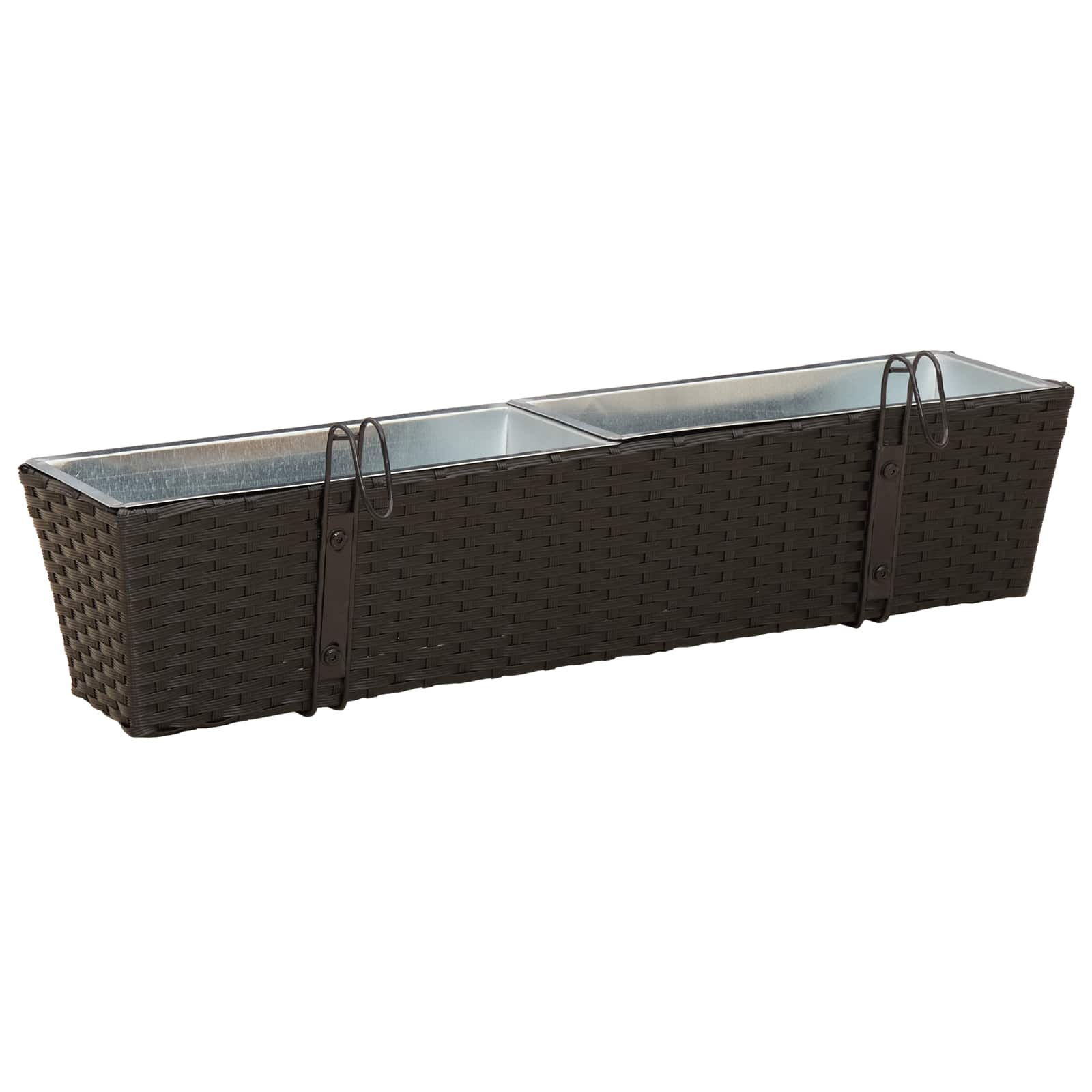 vidaXL Balustrada 2 pcs 80 x 17 x 17 cm Metal