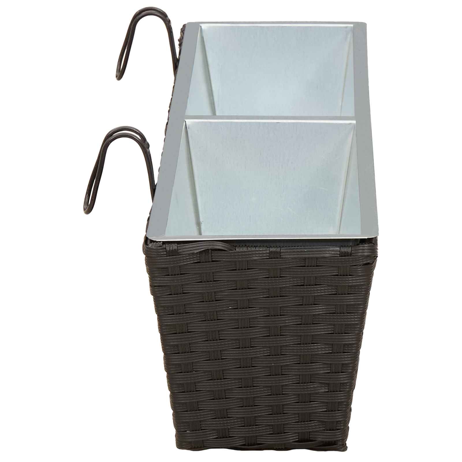 vidaXL Balustrada 2 pcs 80 x 17 x 17 cm Metal