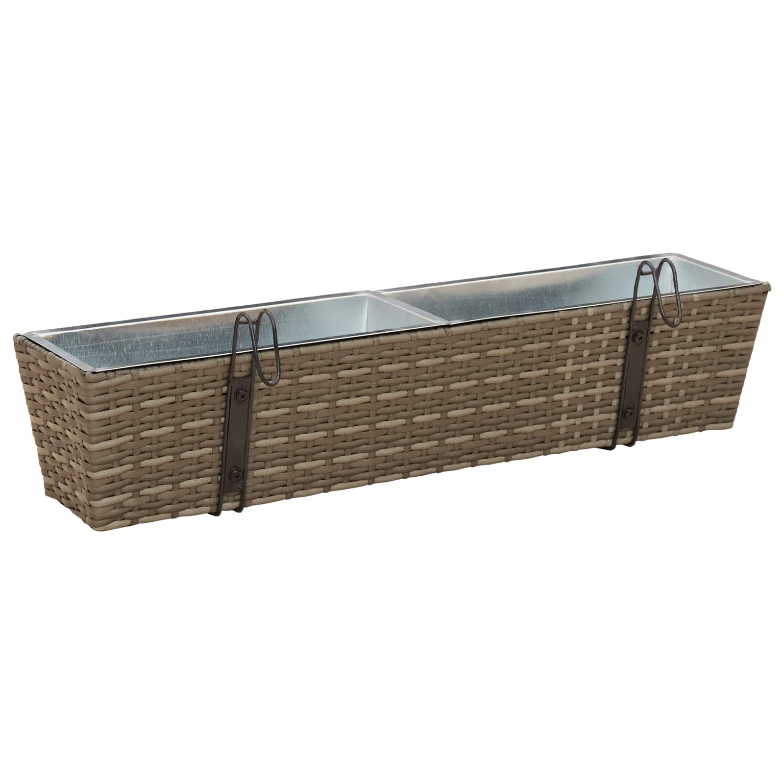 vidaXL Balustrada 2 pcs 80 x 17 x 17 cm Metal