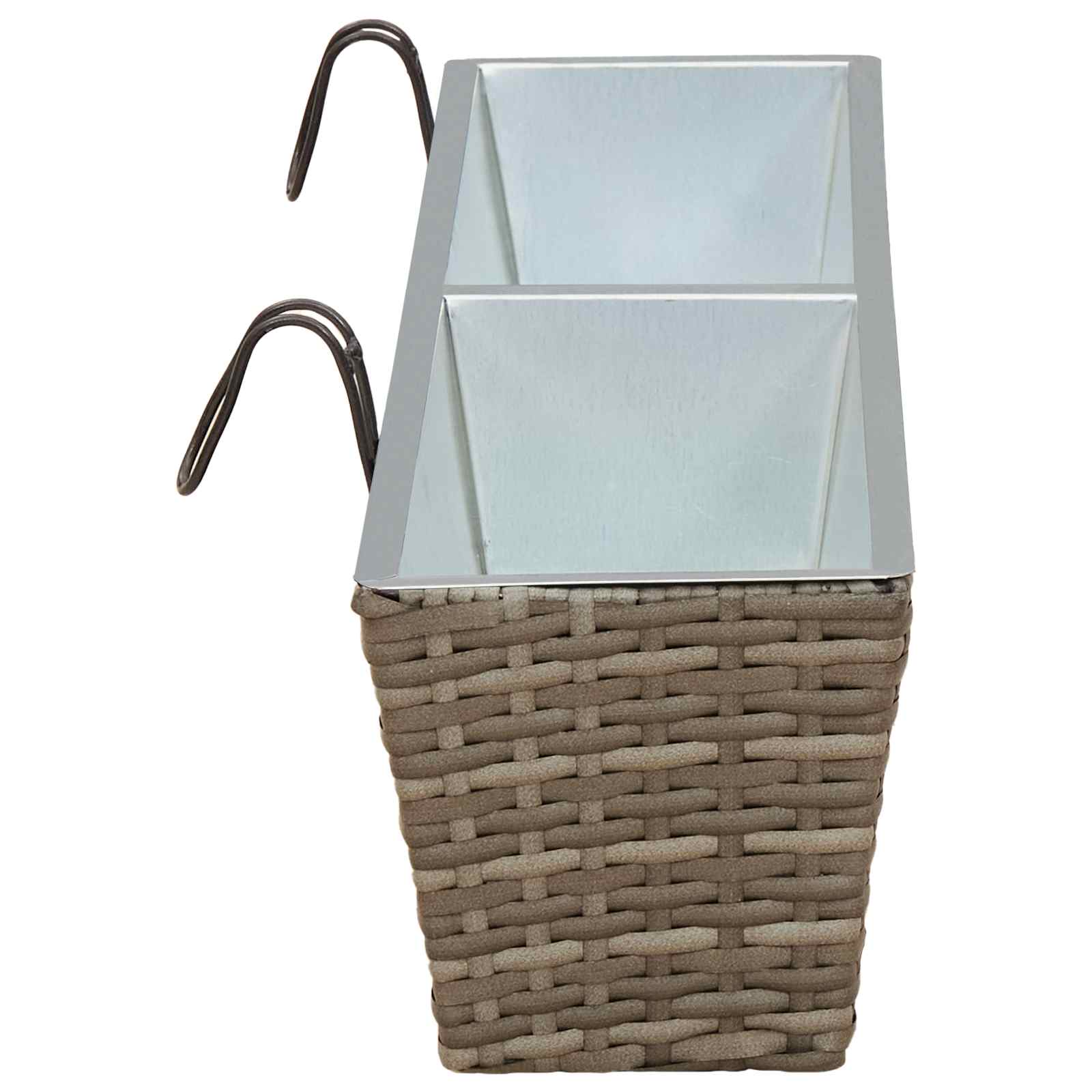 vidaXL Balustrada 2 pcs 80 x 17 x 17 cm Metal