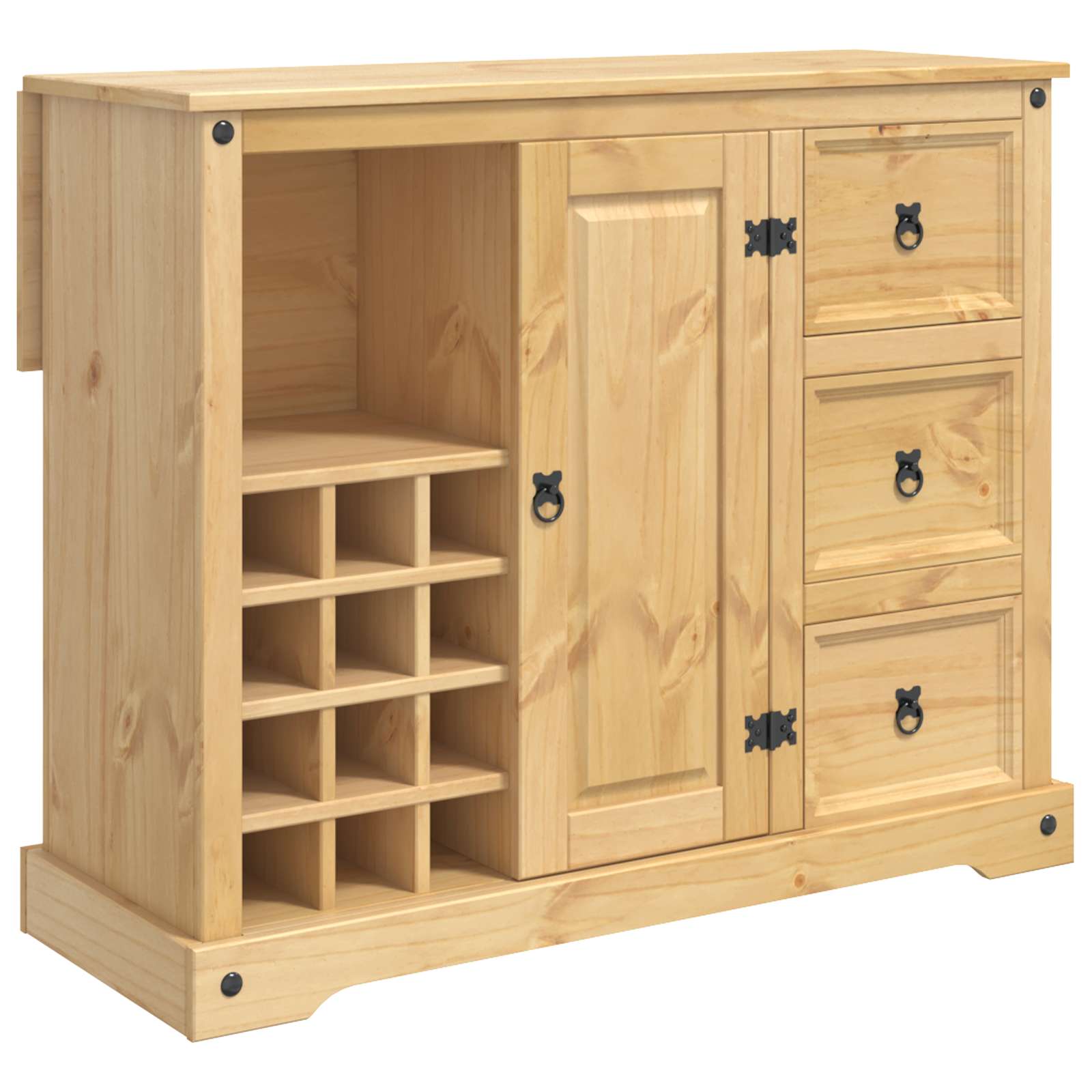 VidaXL Przechowywanie w kuchni Wosk miodowy 112 x 70 x 91,5 cm