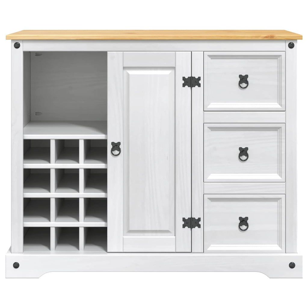 VidaXL Przechowywanie w kuchni Biały i wosk miodowy 112 x 70 x 91,5 cm