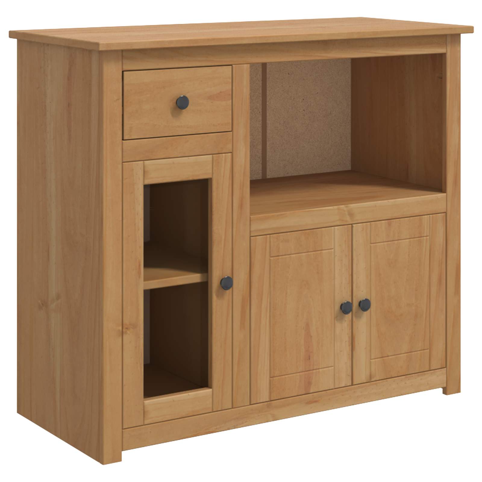 VidaXL Szafka pod Mikrofalówkę PANAMA Wosk miodowy 99,5 x 44 x 86,5 cm