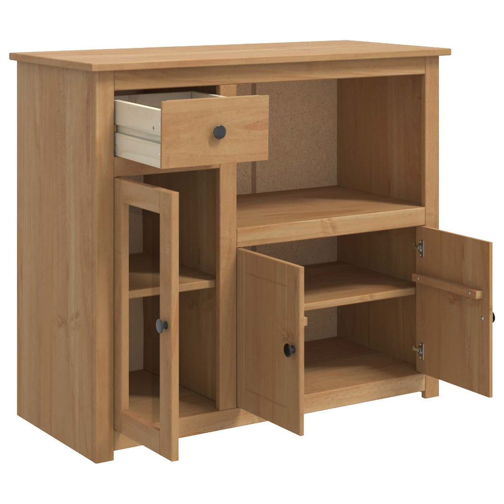 VidaXL Szafka pod Mikrofalówkę PANAMA Wosk miodowy 99,5 x 44 x 86,5 cm