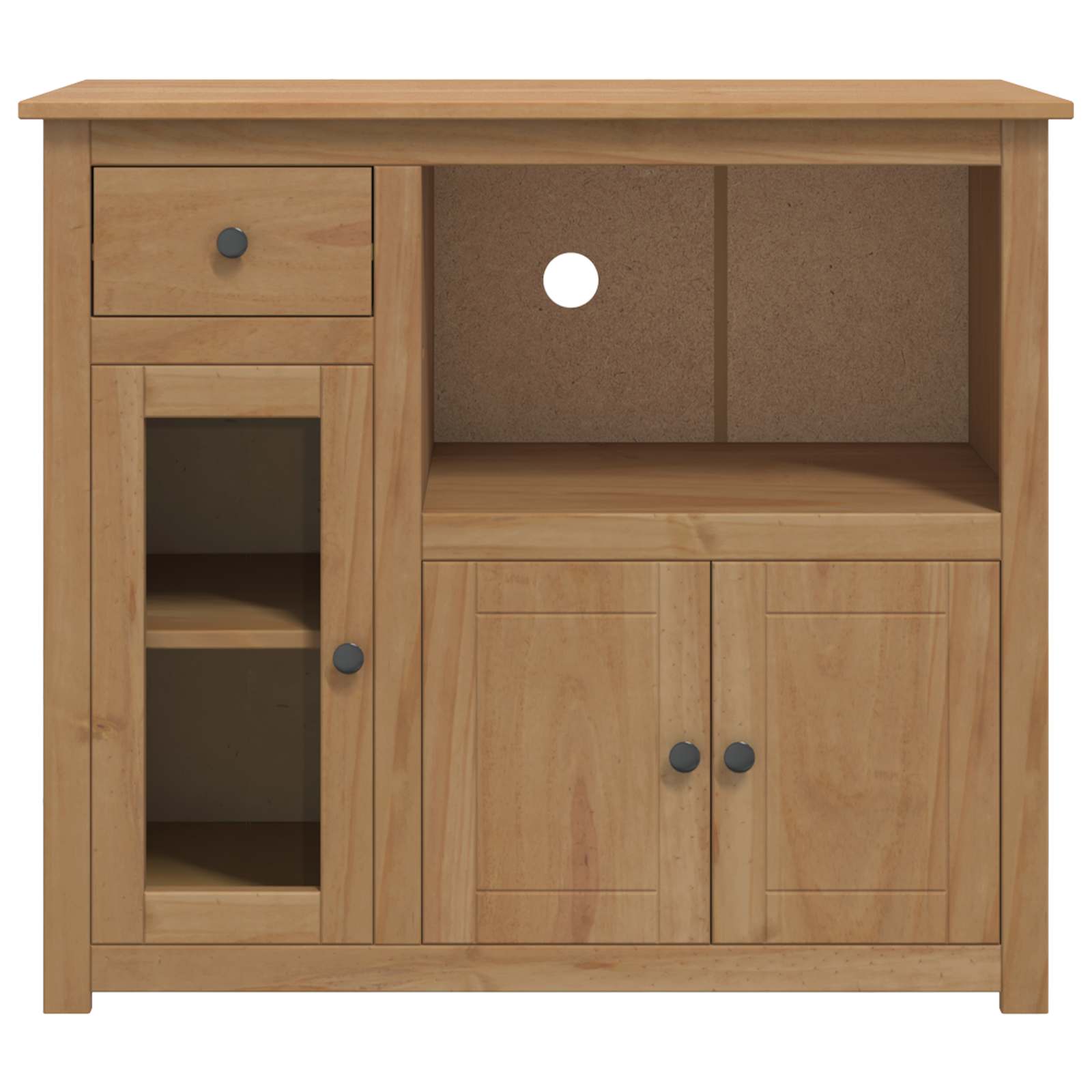 VidaXL Szafka pod Mikrofalówkę PANAMA Wosk miodowy 99,5 x 44 x 86,5 cm