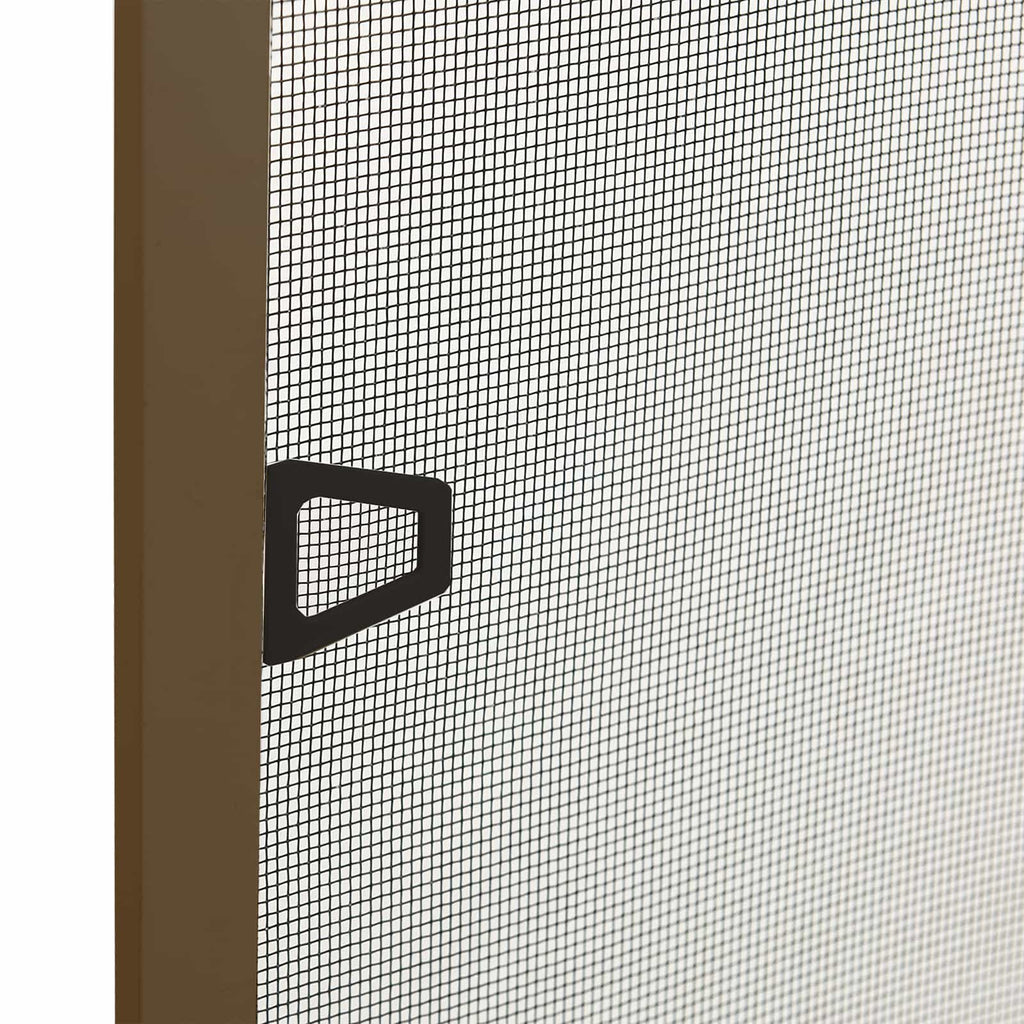 vidaXL Siatka przeciw insektom do okien brązowy 120 x 140 cm