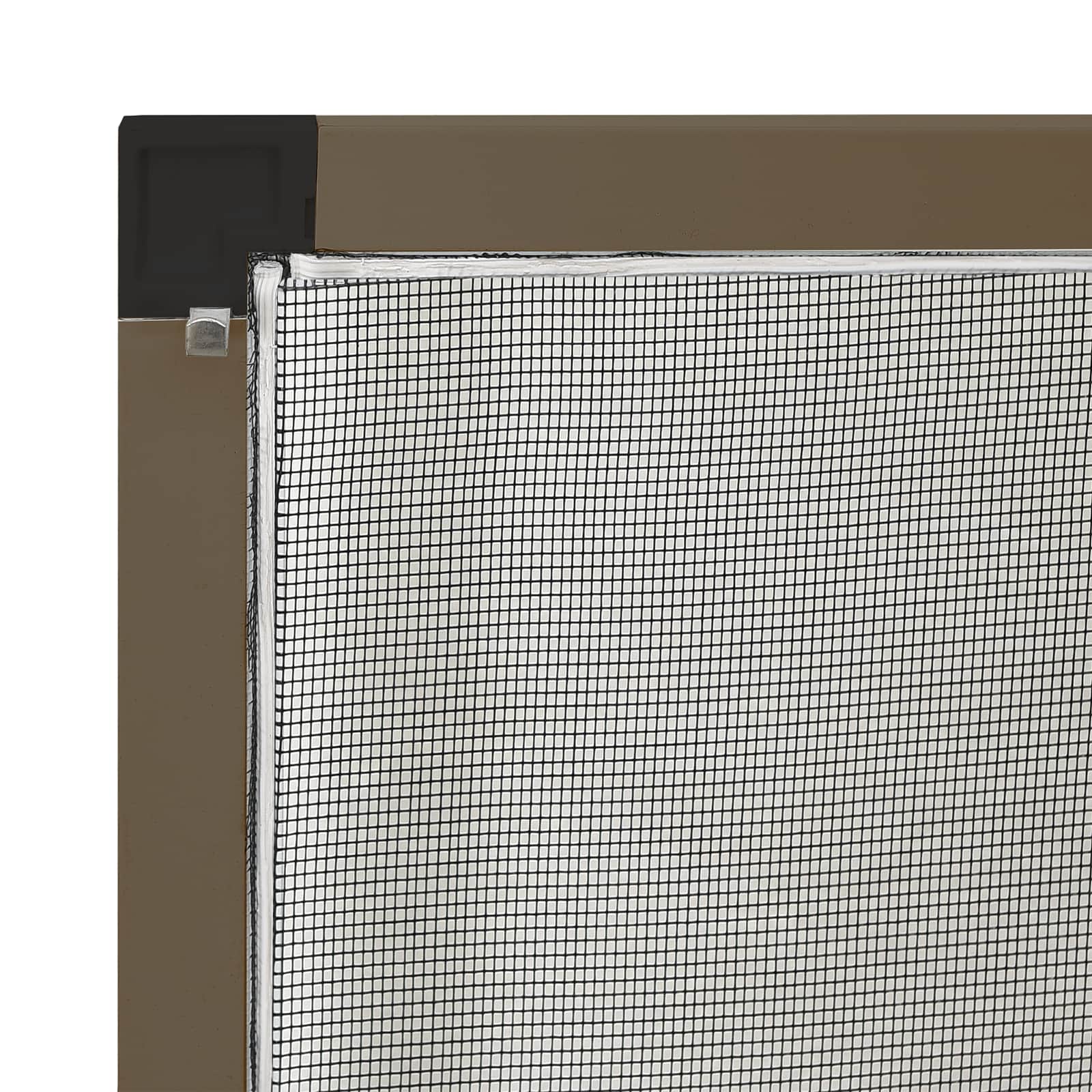 vidaXL Siatka przeciw insektom do okien brązowy 130 x 150 cm