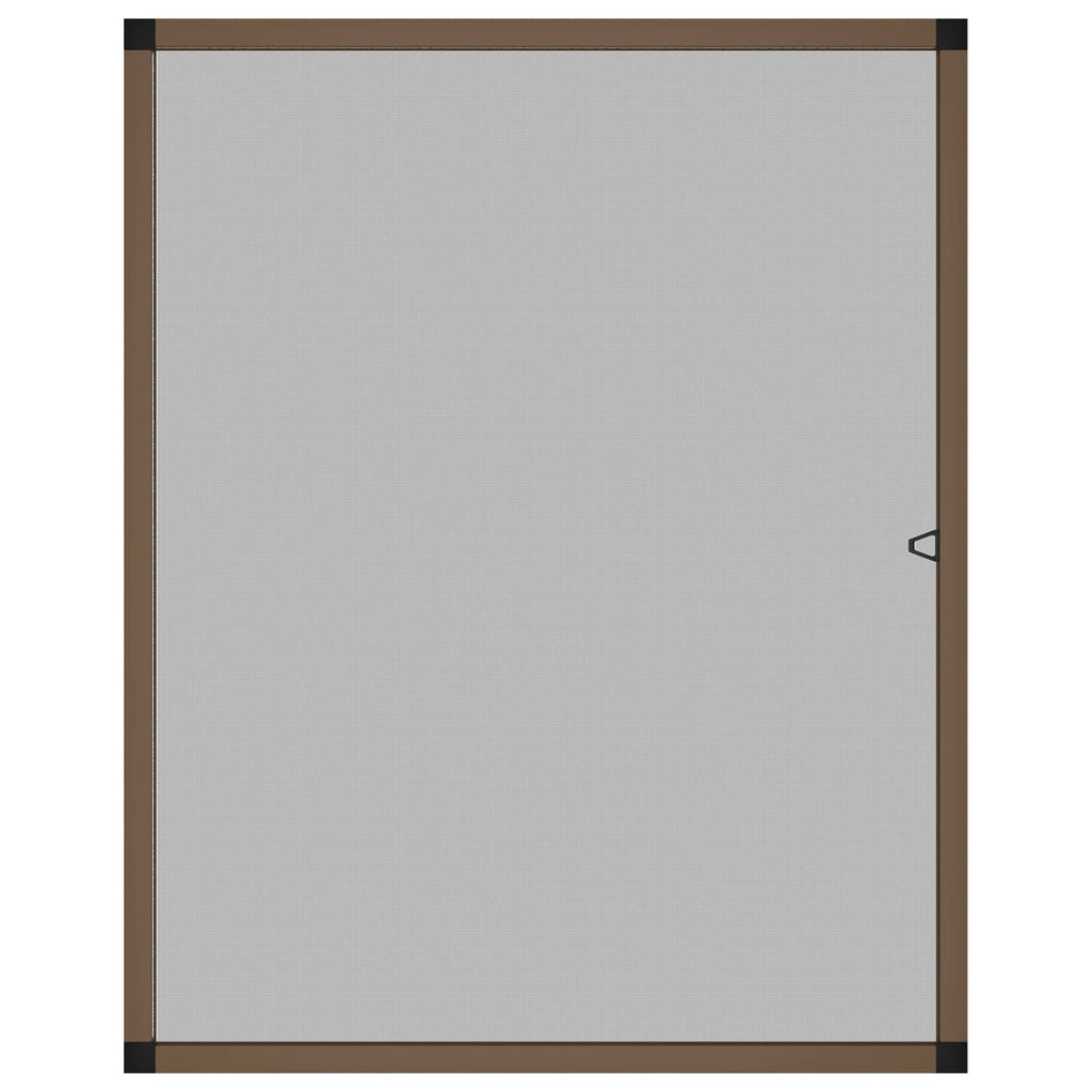 vidaXL Siatka przeciw insektom do okien brązowy 130 x 150 cm