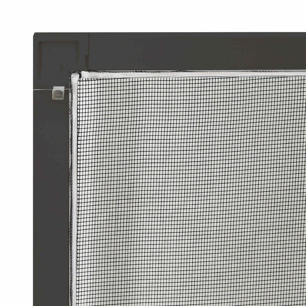 vidaXL Siatka przeciw insektom do okien Antracyt 110 x 130 cm