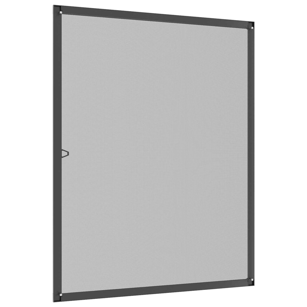 vidaXL Siatka przeciw insektom do okien Antracyt 110 x 130 cm