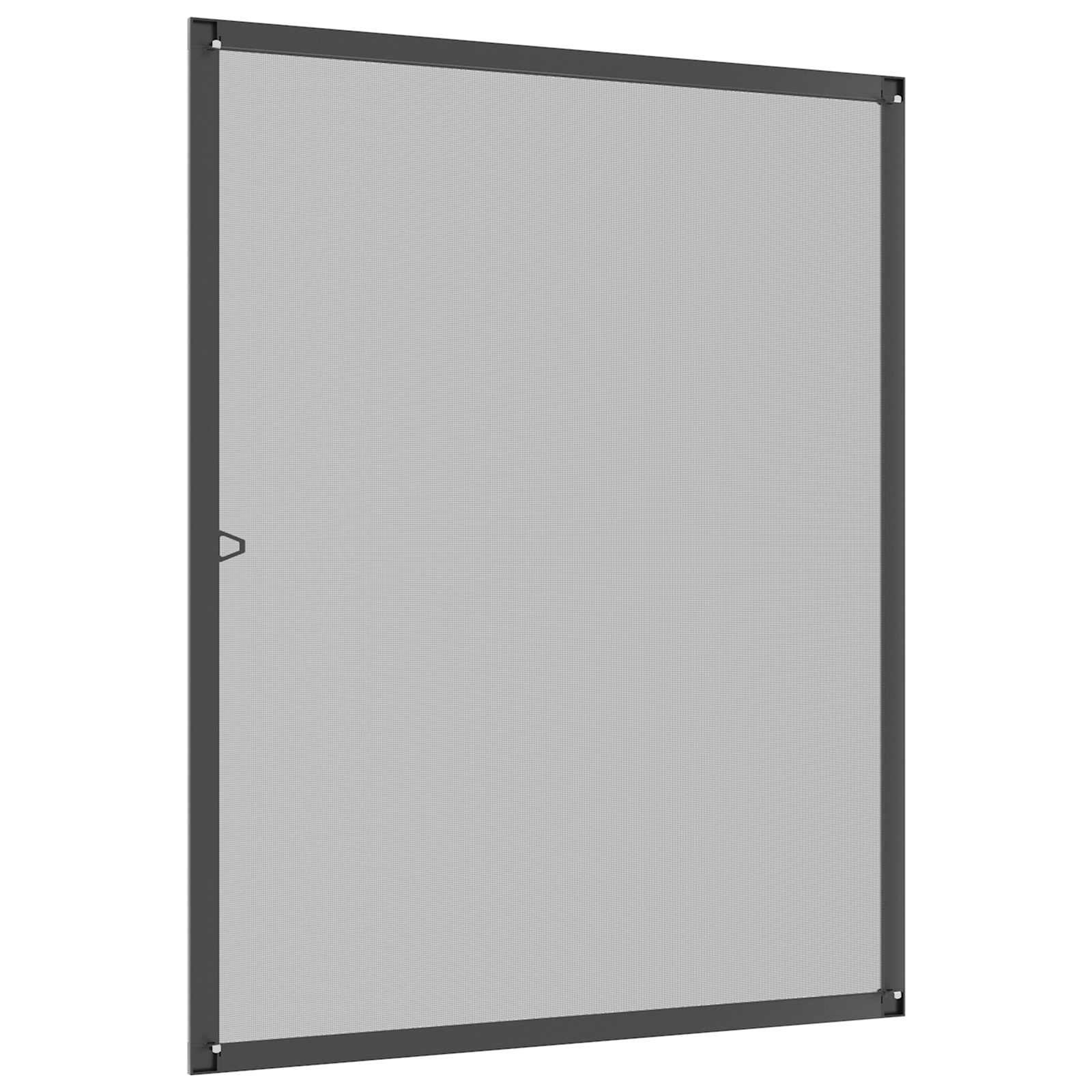 vidaXL Siatka przeciw insektom do okien Antracyt 110 x 130 cm
