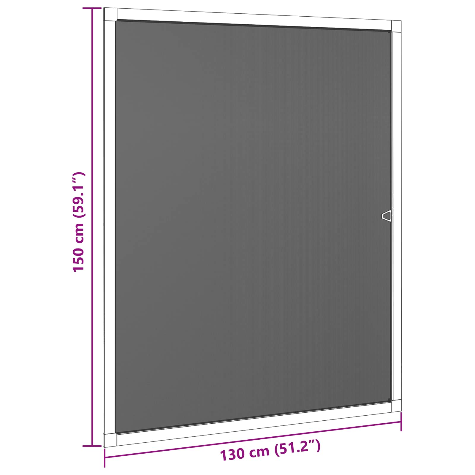 vidaXL Siatka przeciw insektom do okien Antracyt 130 x 150 cm