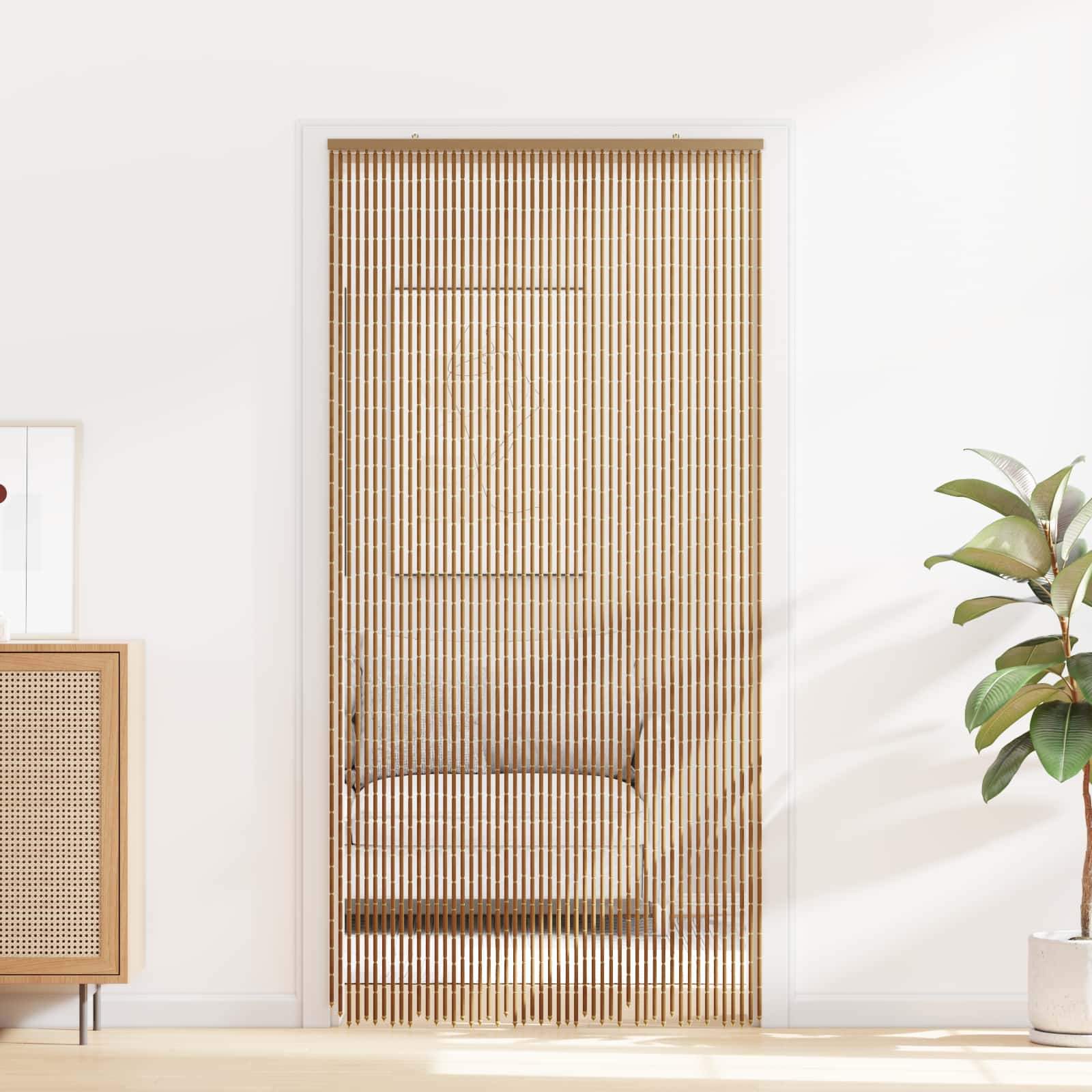 vidaXL Firanka na drzwi przeciw owadom wielokolorowy 100 x 200 cm