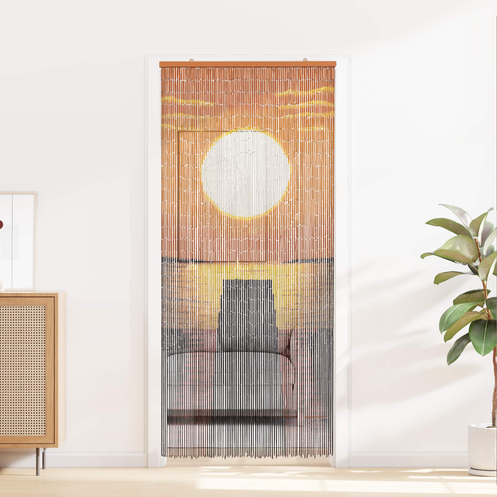 vidaXL Firanka na drzwi przeciw owadom wielokolorowy 200 x 90 cm