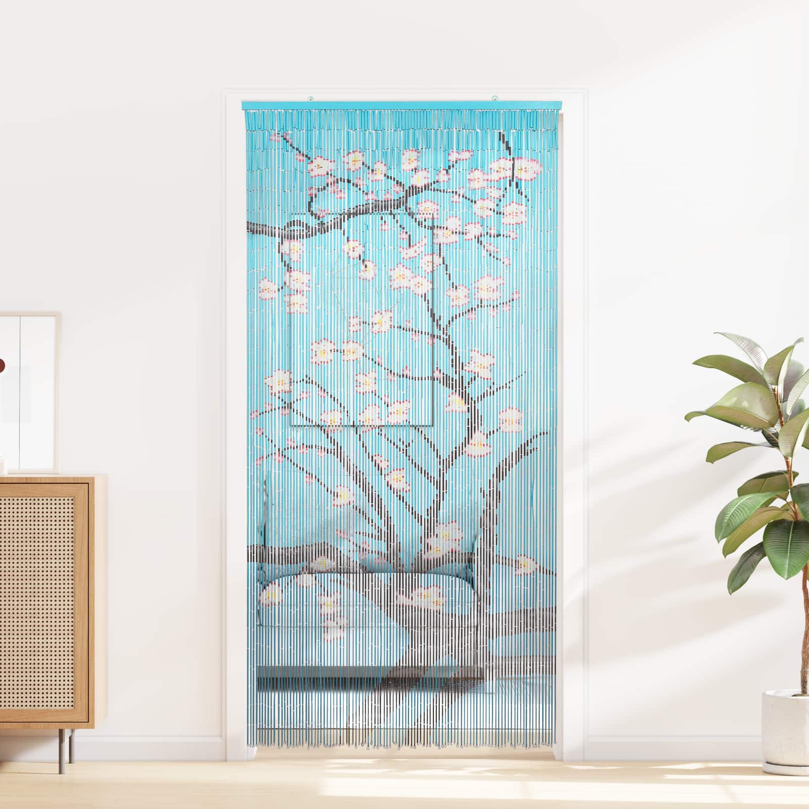 vidaXL Firanka na drzwi przeciw owadom wielokolorowy 200 x 100 cm