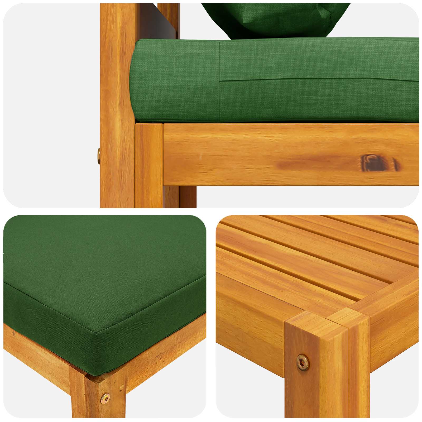 vidaXL Zestaw sof modułowych z poduszkami 3 szt. 2-osobowy