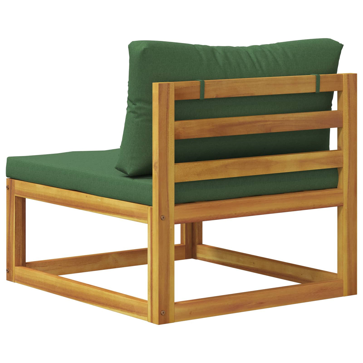 vidaXL Środkowa sofa modułowa z poduszkami Lite Drewno Akacji