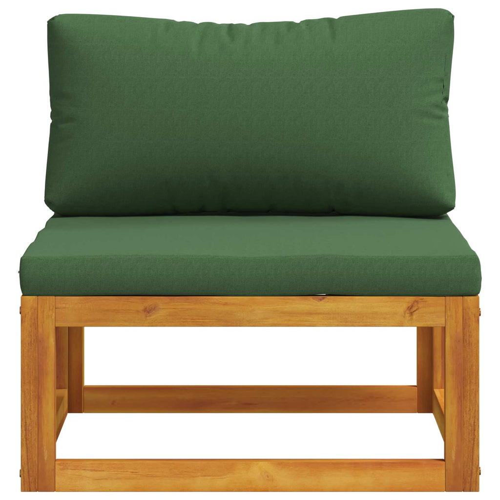 vidaXL Środkowa sofa modułowa z poduszkami Lite Drewno Akacji