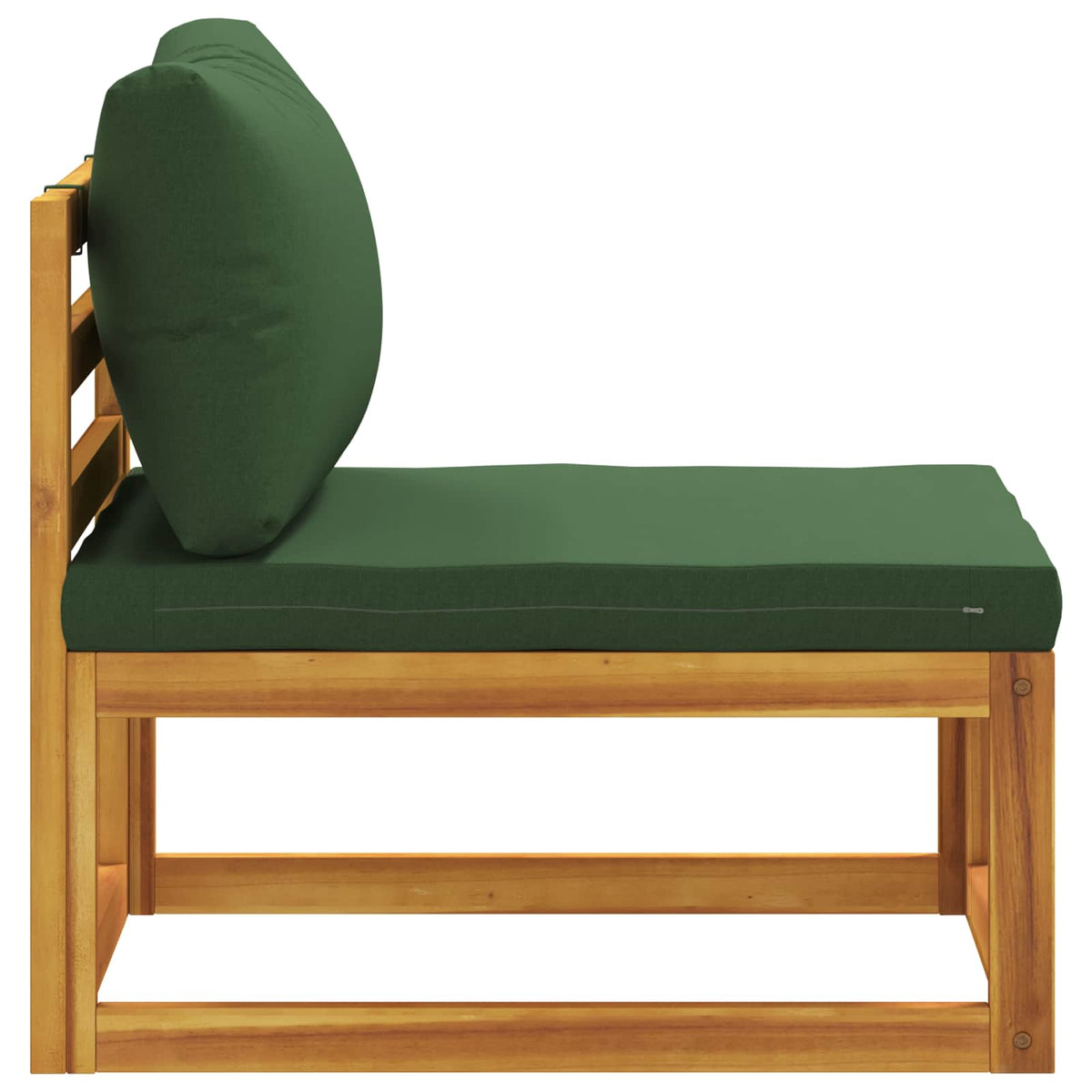 vidaXL Środkowa sofa modułowa z poduszkami Lite Drewno Akacji