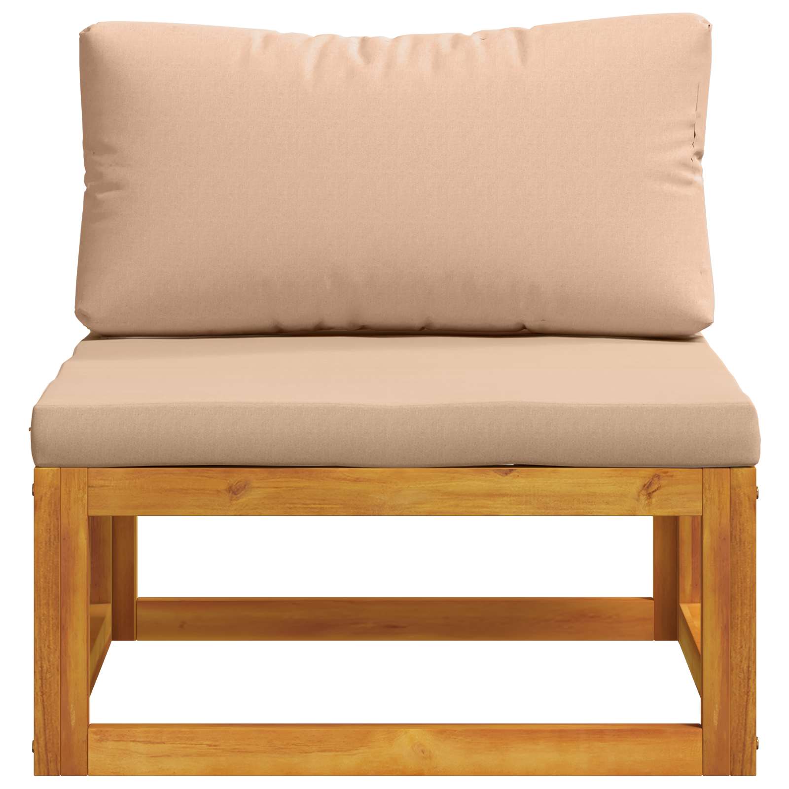 vidaXL Środkowa sofa modułowa z poduszkami Lite Drewno Akacji