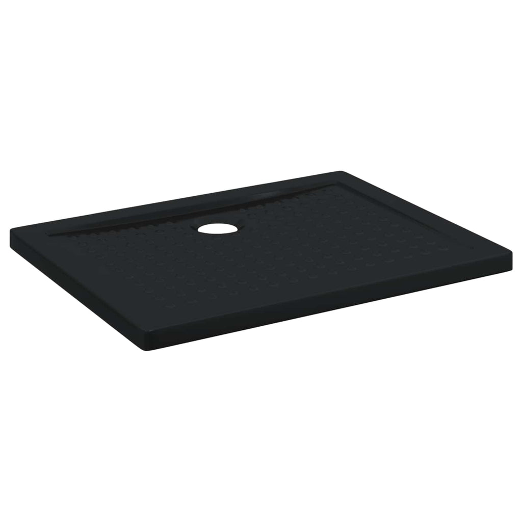 vidaXL Brodzik prysznicowy z kropeczkami 90 x 70 x 4 cm ABS Czarny