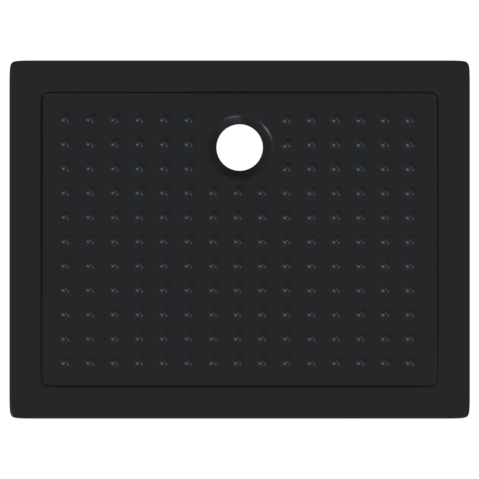 vidaXL Brodzik prysznicowy z kropeczkami 90 x 70 x 4 cm ABS Czarny