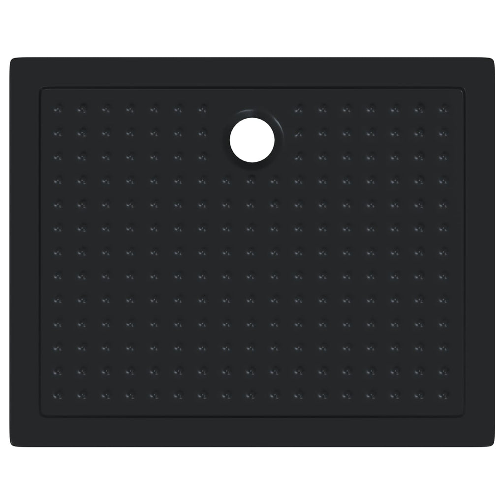 vidaXL Brodzik prysznicowy z kropeczkami 100 x 80 x 4 cm ABS Czarny