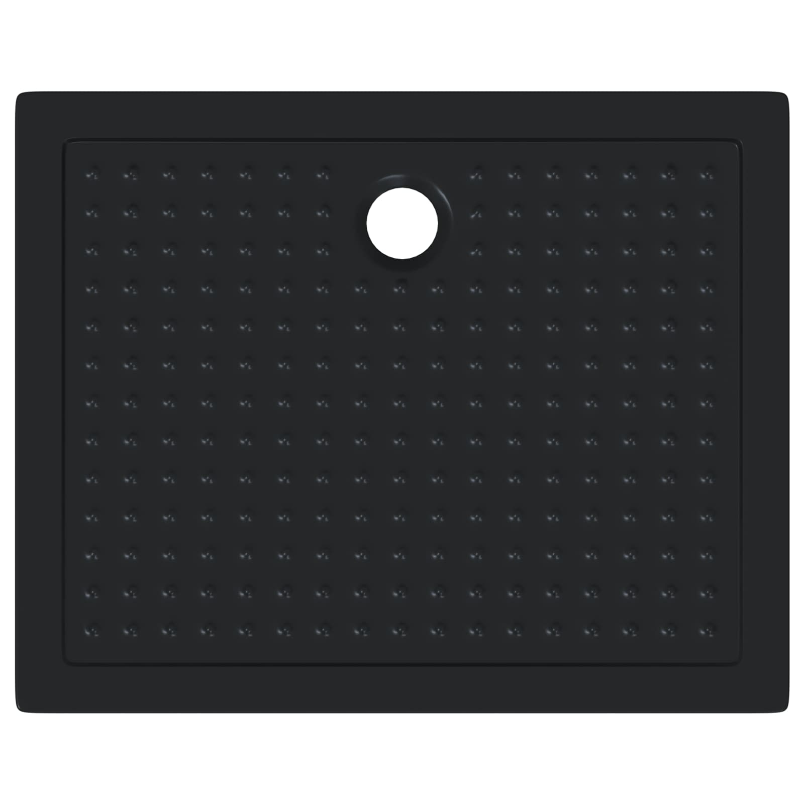 vidaXL Brodzik prysznicowy z kropeczkami 100 x 80 x 4 cm ABS Czarny
