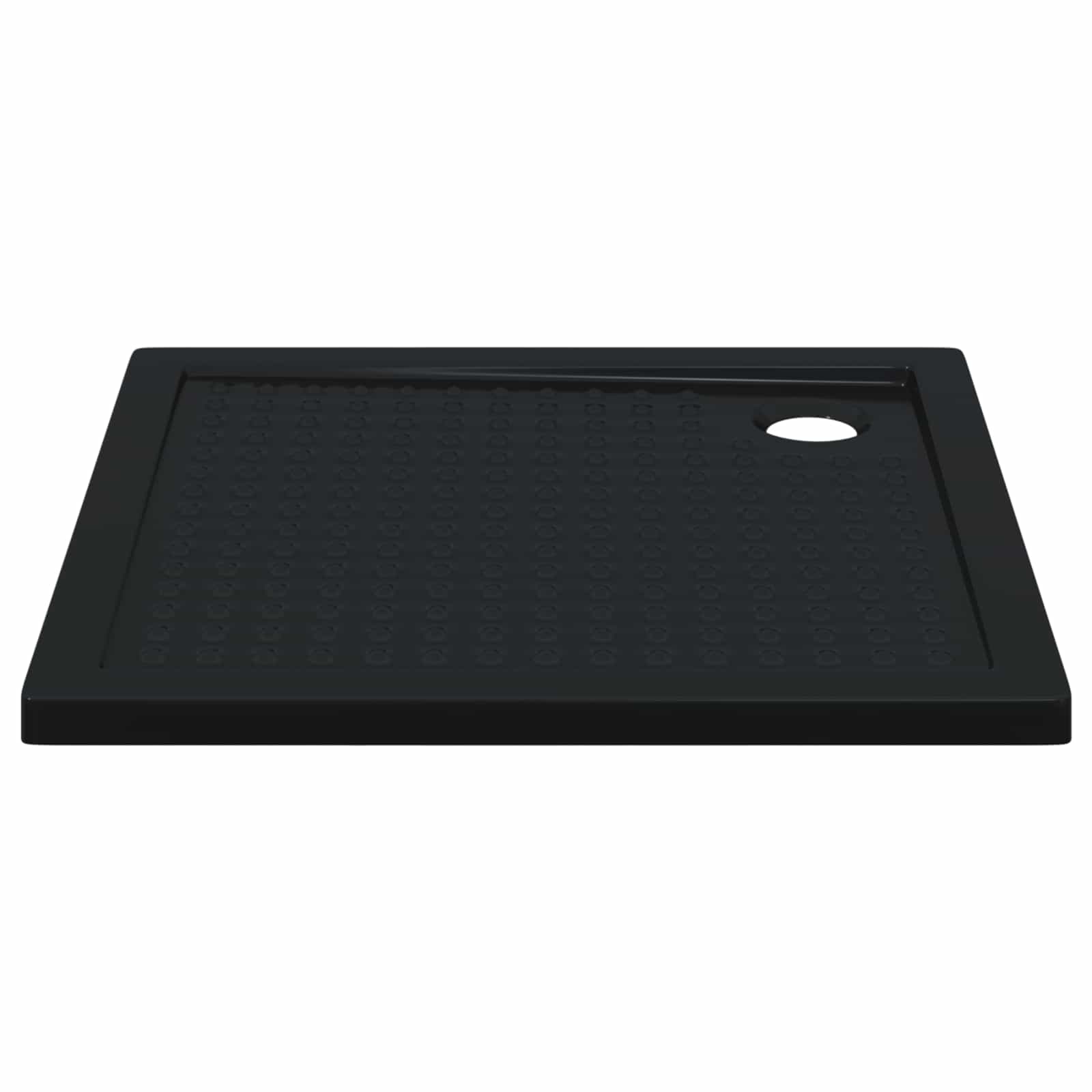vidaXL Brodzik prysznicowy z kropeczkami 90 x 90 x 4 cm ABS Czarny