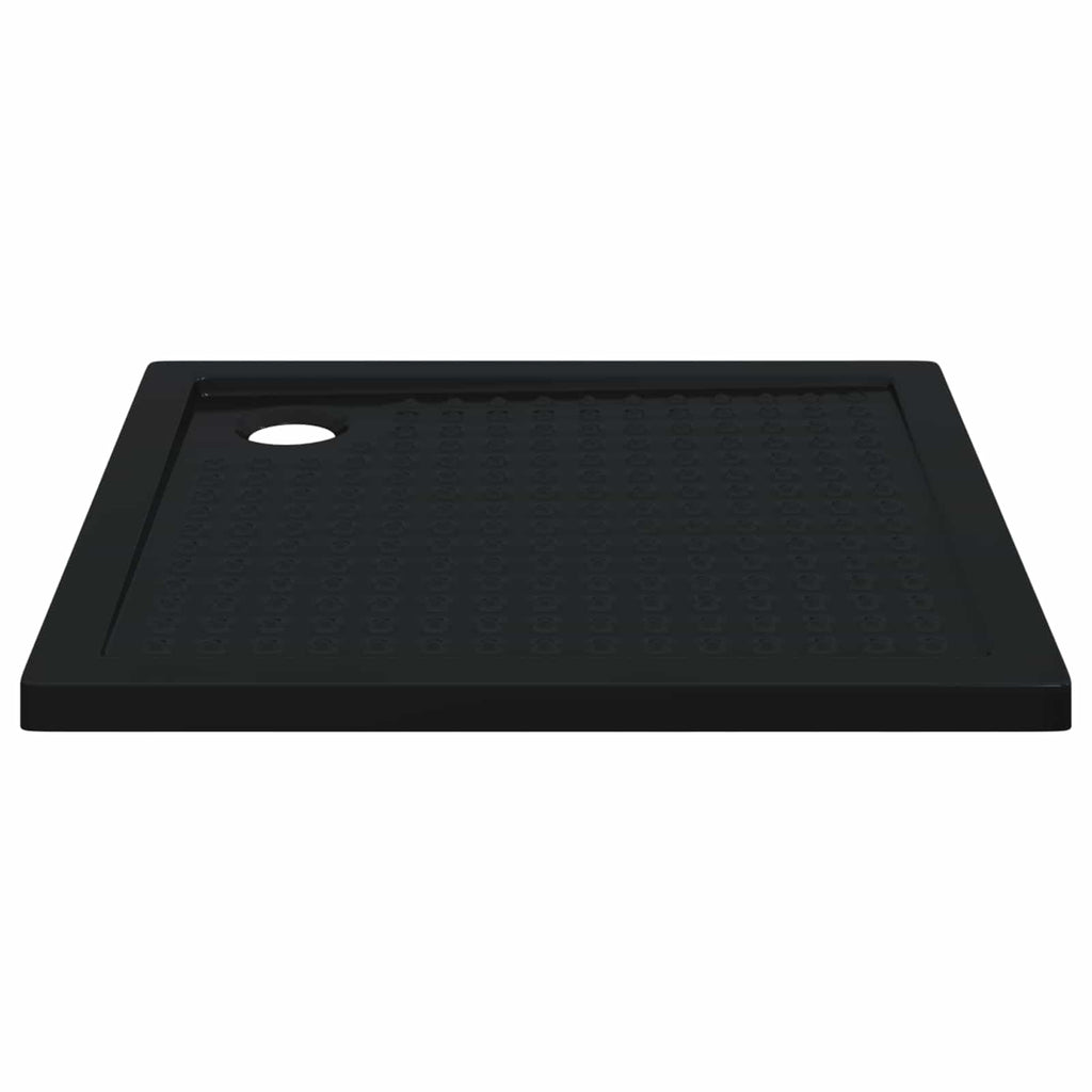 vidaXL Brodzik prysznicowy z kropeczkami 90 x 90 x 4 cm ABS Czarny