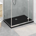vidaXL Brodzik prysznicowy z kropeczkami 100 x 70 x 4 cm ABS Czarny