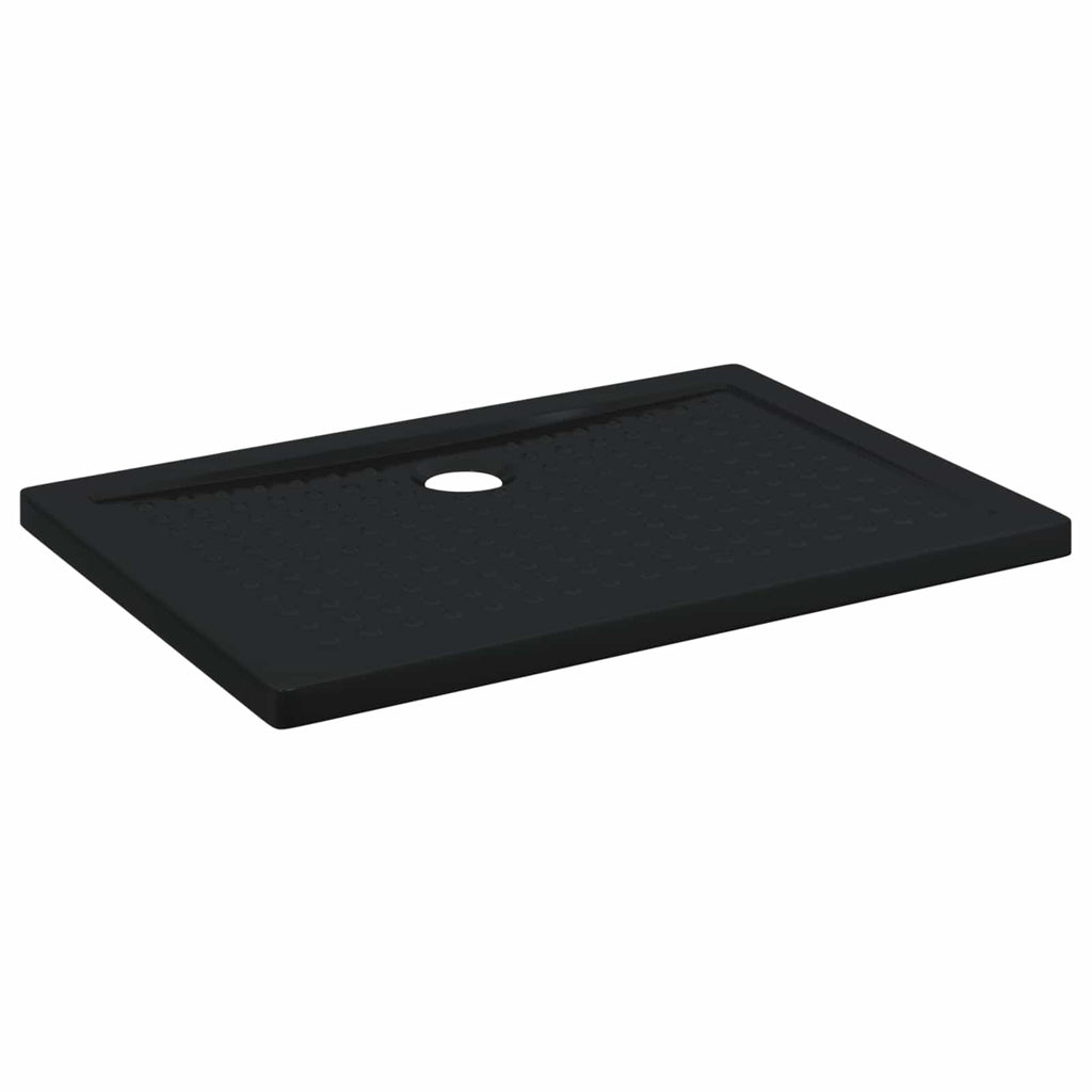 vidaXL Brodzik prysznicowy z kropeczkami 100 x 70 x 4 cm ABS Czarny
