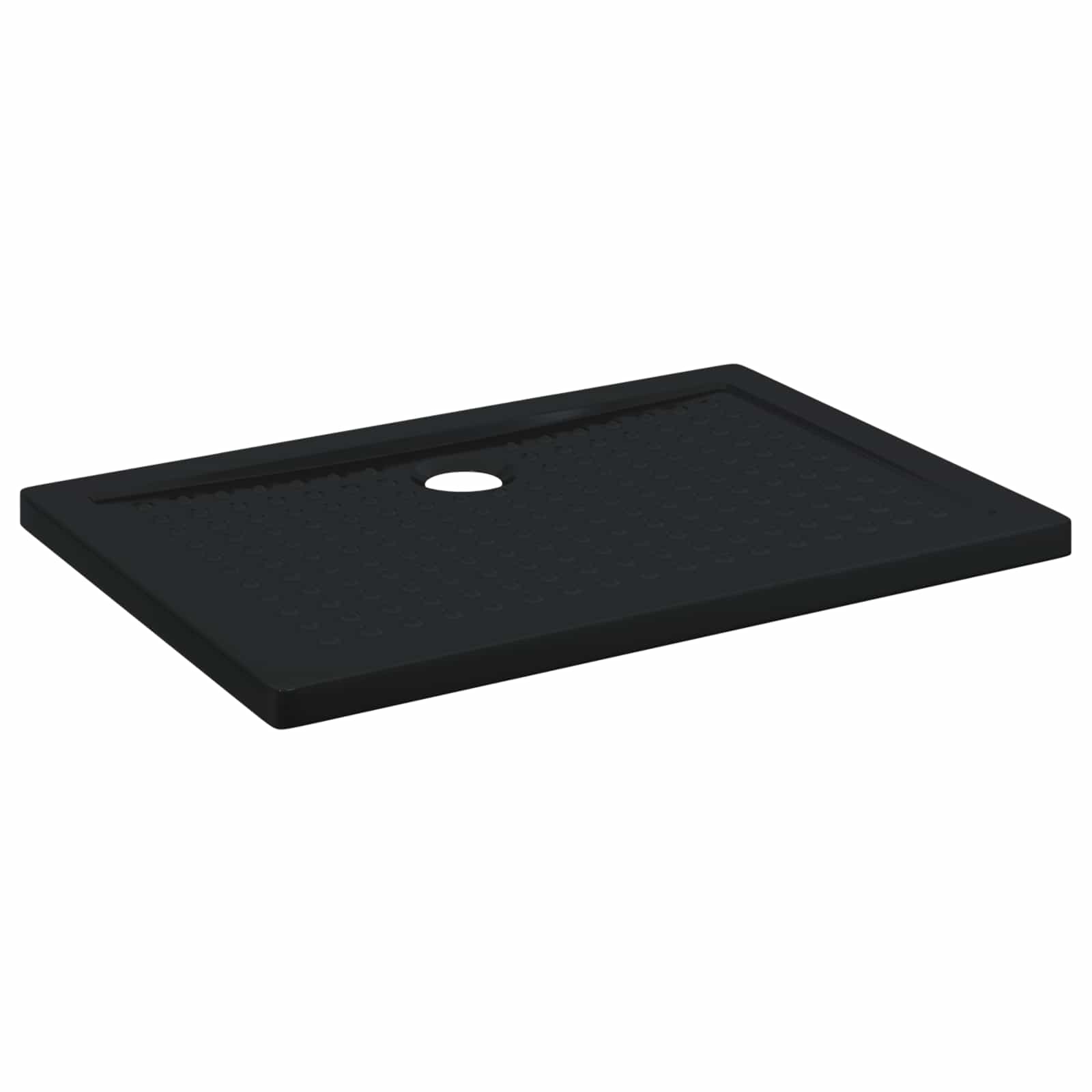 vidaXL Brodzik prysznicowy z kropeczkami 100 x 70 x 4 cm ABS Czarny
