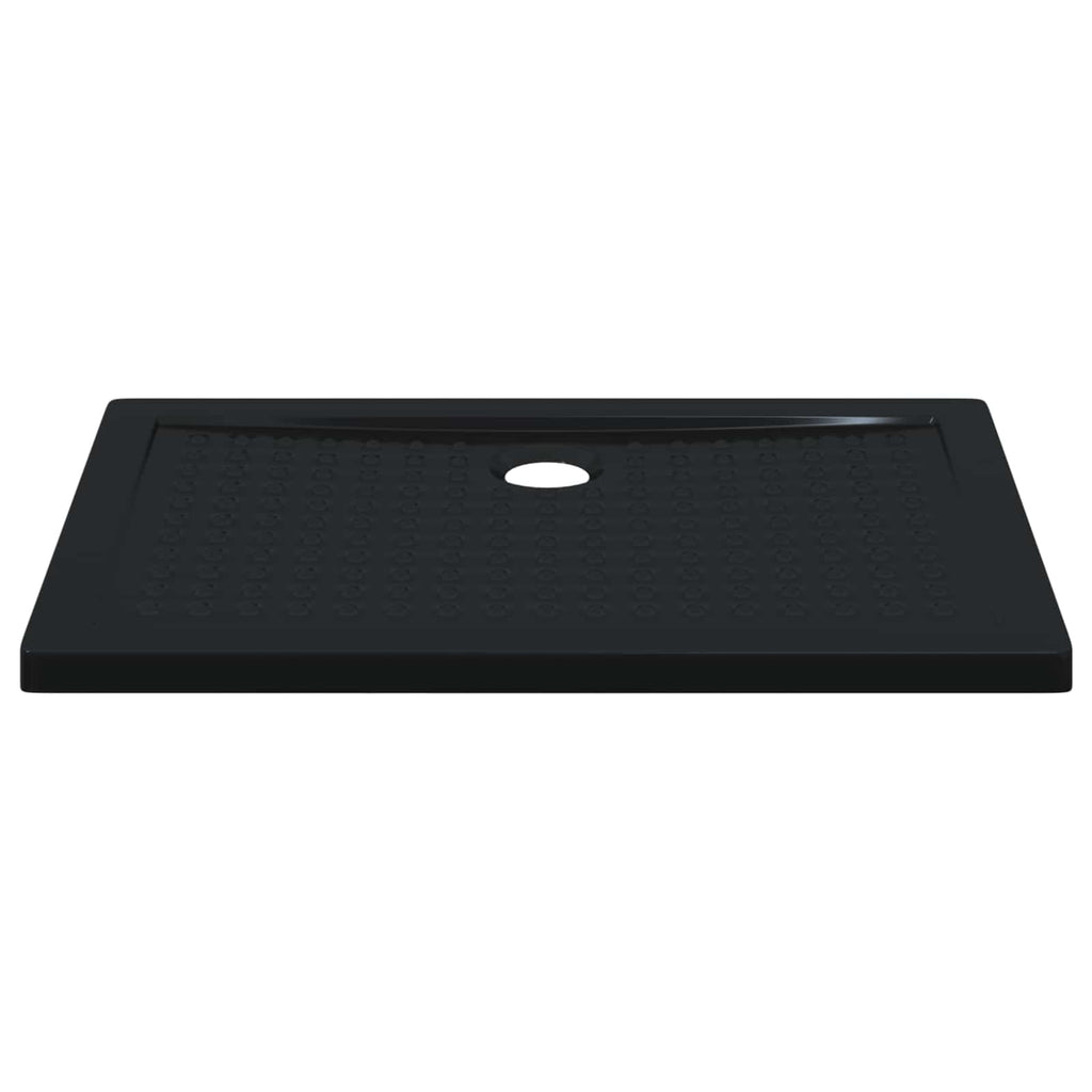 vidaXL Brodzik prysznicowy z kropeczkami 100 x 70 x 4 cm ABS Czarny