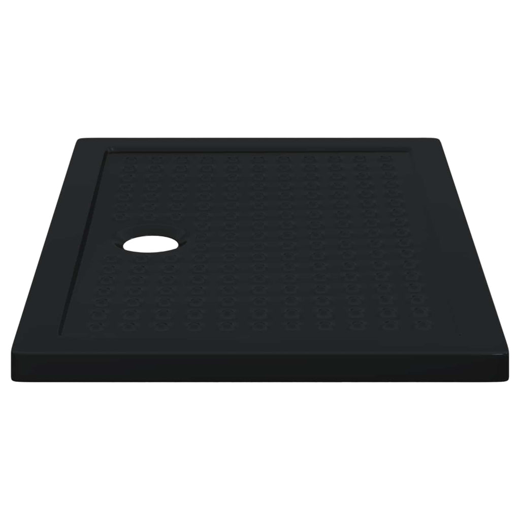 vidaXL Brodzik prysznicowy z kropeczkami 100 x 70 x 4 cm ABS Czarny