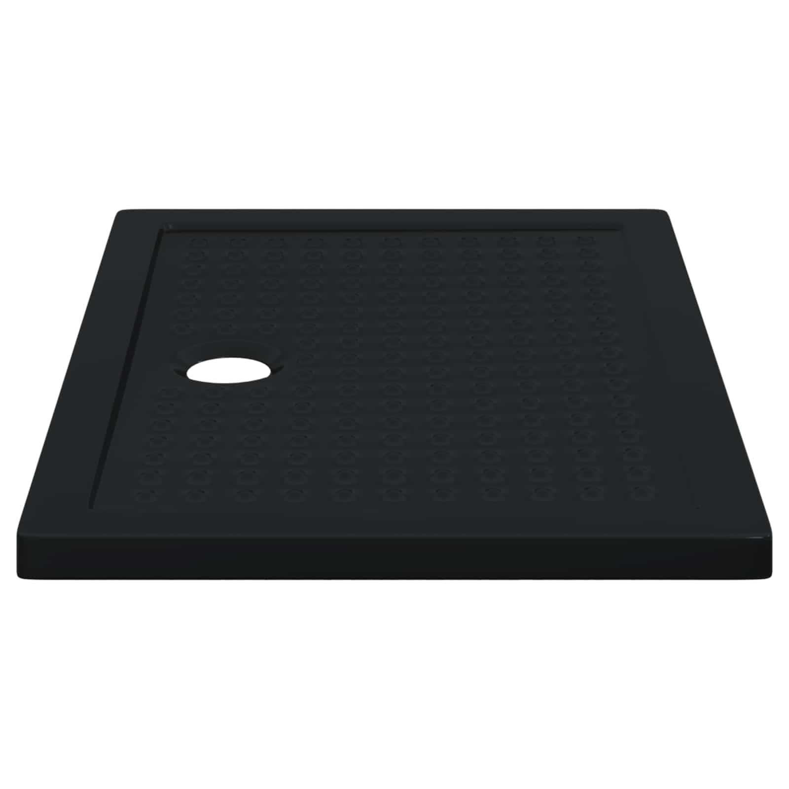 vidaXL Brodzik prysznicowy z kropeczkami 100 x 70 x 4 cm ABS Czarny