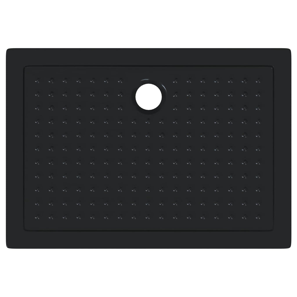 vidaXL Brodzik prysznicowy z kropeczkami 100 x 70 x 4 cm ABS Czarny