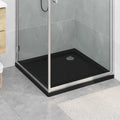 vidaXL Brodzik prysznicowy z kropeczkami 80 x 80 x 4 cm ABS Czarny