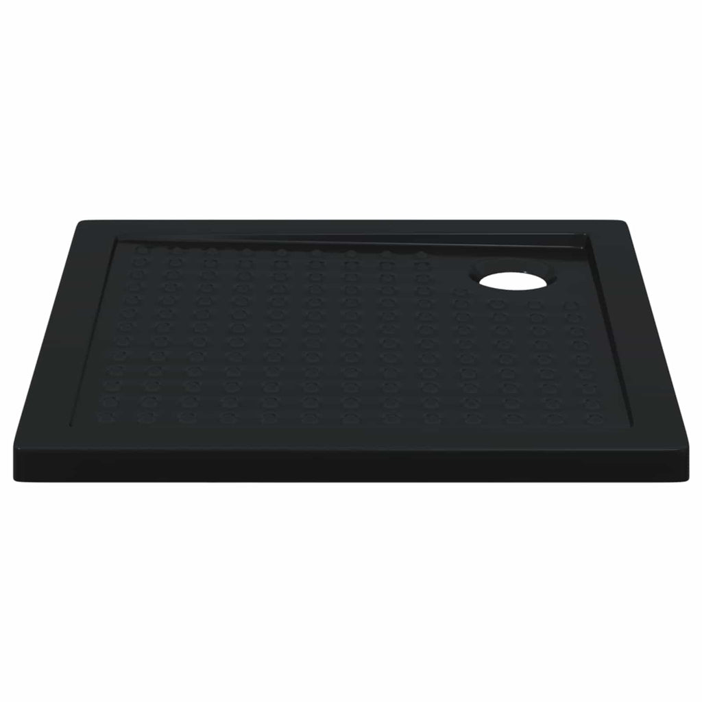 vidaXL Brodzik prysznicowy z kropeczkami 80 x 80 x 4 cm ABS Czarny