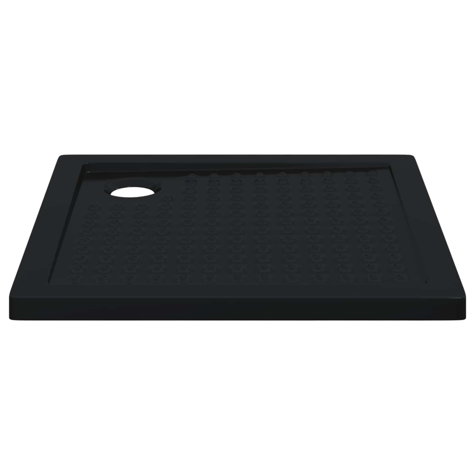 vidaXL Brodzik prysznicowy z kropeczkami 80 x 80 x 4 cm ABS Czarny