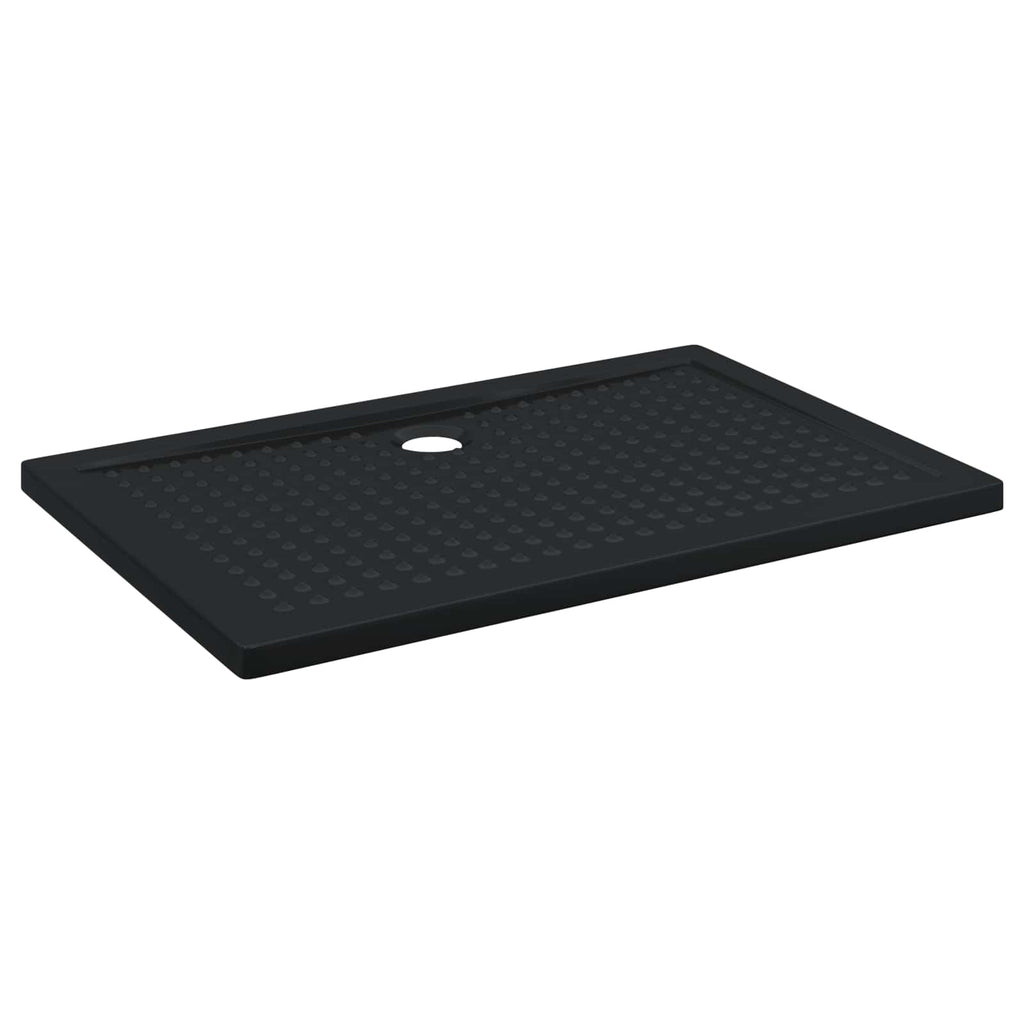 vidaXL Brodzik prysznicowy z kropeczkami 120 x 80 x 4 cm ABS Czarny