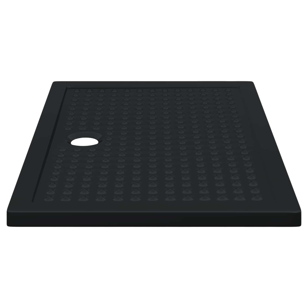 vidaXL Brodzik prysznicowy z kropeczkami 120 x 80 x 4 cm ABS Czarny