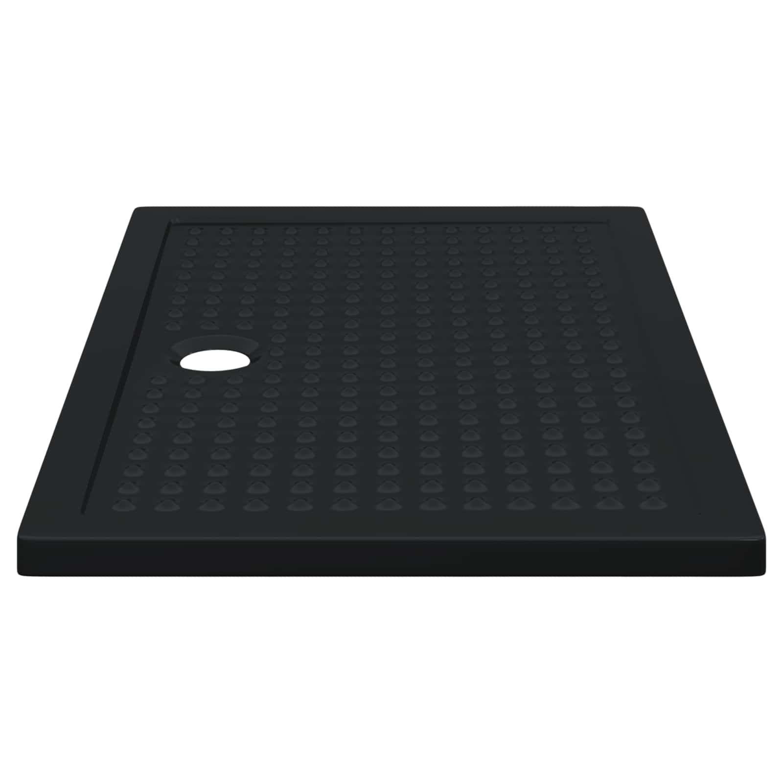 vidaXL Brodzik prysznicowy z kropeczkami 120 x 80 x 4 cm ABS Czarny