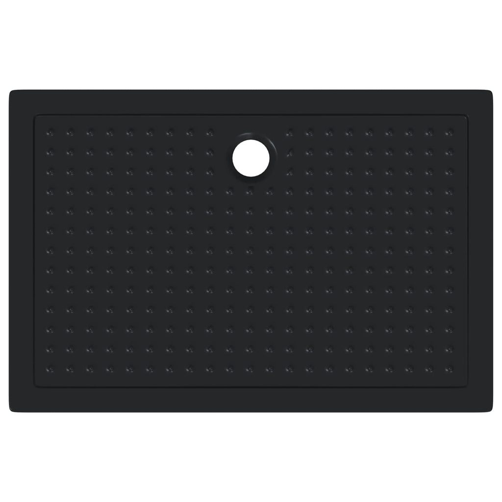vidaXL Brodzik prysznicowy z kropeczkami 120 x 80 x 4 cm ABS Czarny
